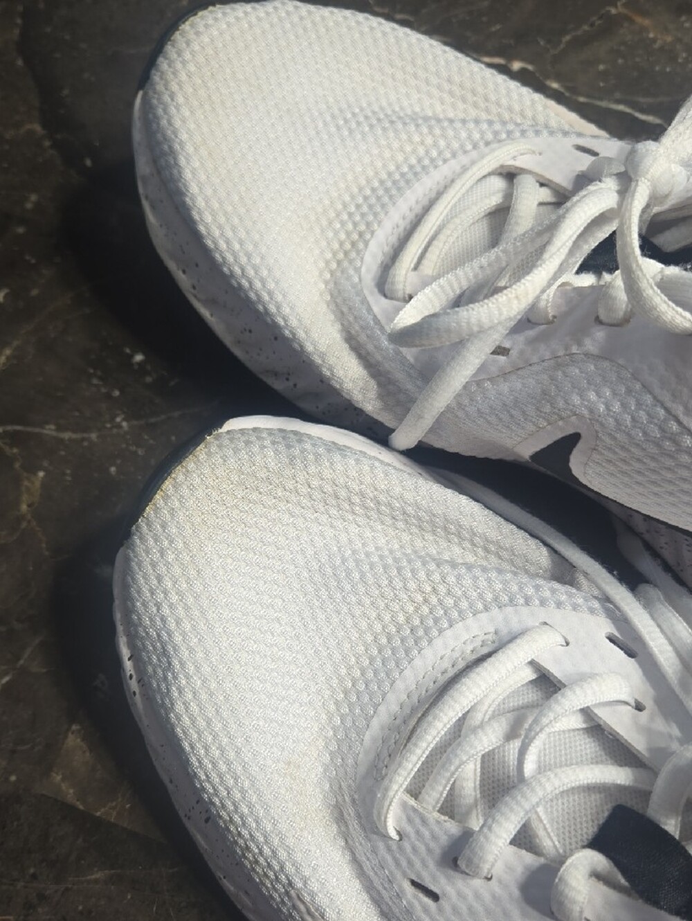 Nike White Women's Athletic Mesh Lace-Up Sneakers - Picture 9 of 10